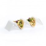 100% Chef Akrilik 2'li Taco Sunum Tabağı, 21x6x4.5 cm