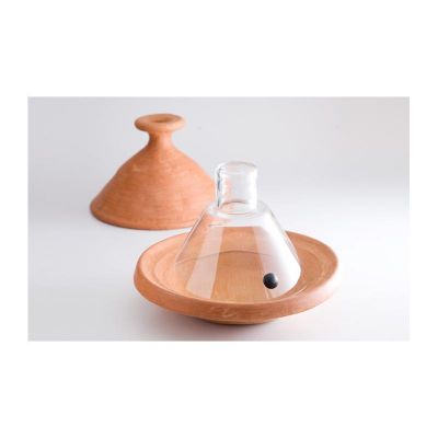 100% Chef Aladin Tajine Valfli Cam Fanus, 18 cm, 6 Adet - Görsel 3