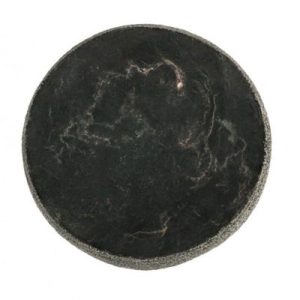 100% Chef Black Moon Advance Mermer Sunum Tabağı, 17 cm, Siyah