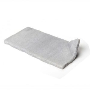 100% Chef Double Corner Plate Mermer Sunum Tabağı, 8x16 cm, 2 Adet