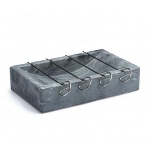 100% Chef BBQ Robata Mermer Masaüstü Barbekü, 25x16x6 cm