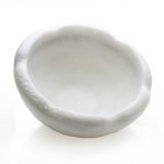 100% Chef Saphere Mermer Tadım Kasesi, 15x8 cm, Beyaz