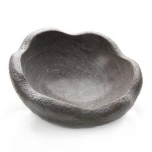 100% Chef Saphere Mermer Tadım Kasesi, 15x8 cm, Gri