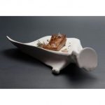 100% Chef Shoulder Blade Porselen Sunum Tabağı, 33x20x6 cm