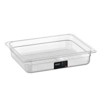 Bora Plastik GN 1/2-65 mm Polikarbon Gastronorm Küvet, 3 L