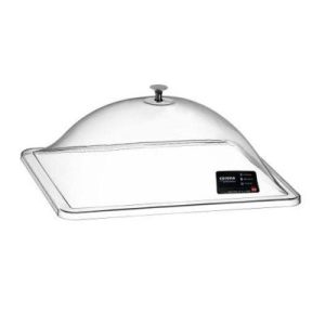 Bora Plastik Polikarbon Bombe Kapak, GN 1/2, 33x27 cm