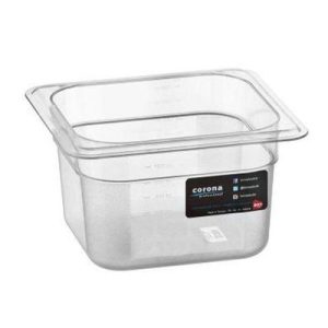 Bora Plastik GN 1/6-100 mm Polikarbon Gastronorm Küvet, 1.5 L