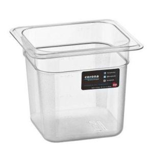 Bora Plastik GN 1/6-150 mm Polikarbon Gastronorm Küvet, 2 L