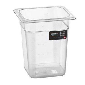 Bora Plastik GN 1/6-200 mm Polikarbon Gastronorm Küvet, 2.5 L