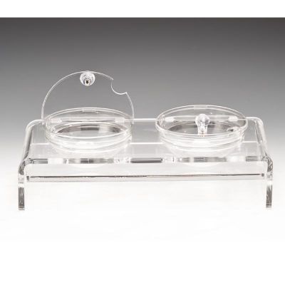Zicco ZCP-287 Cam Kaseli Kapaklı Polikarbon Teşhir Standı, 2'li, 39x19 cm