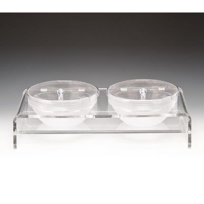 Zicco ZCP-285 Kaseli Polikarbon Teşhir Standı, 2'li, 23x30x29 cm