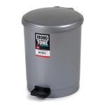 Bora Plastik Pedallı Çöp Kovası, No: 2, 12 L, Gri
