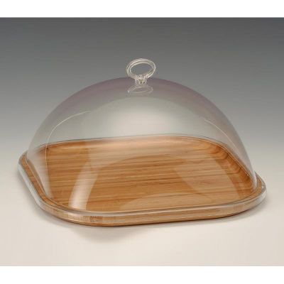 Zicco ZCP-697 Akrilik Kapaklı Ahşap Altlı Fanus, 30x30x15 cm