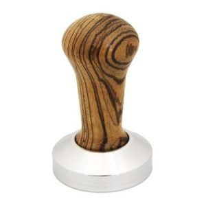 Cafemarkt Zebrano Tamper, Ahşap Saplı, 58 mm