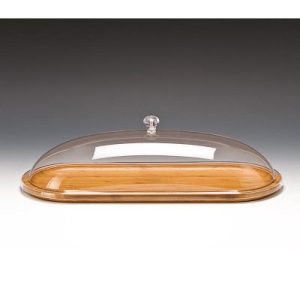 Zicco ZCP-577 Ahşap Altlı Akrilik Kapaklı Fanus, 48x19x13 cm