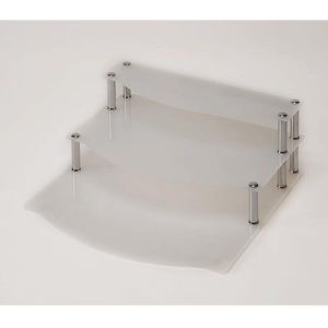 Zicco ZCP-570 Akrilik Merdiven Stand, 3 Katlı, 59x60x22x10 cm