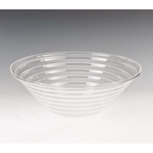 Zicco ZCP-423 Akrilik Yivli Kase, 34 cm, Şeffaf