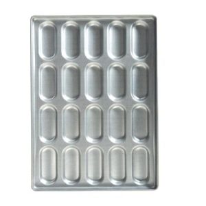 Almetal Alüminize Sandviç Ekmeği Tavası, 15 Gözlü, 12 mm, 50x74 cm