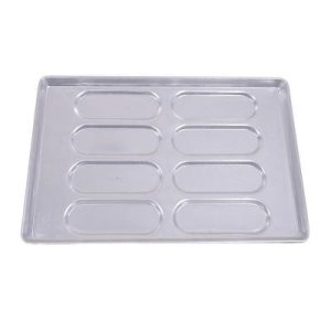 Almetal Alüminyum Sandviç Ekmeği Tavası, 8 Gözlü, 80 gr Hamur, 40x60 cm