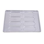 Almetal Alüminyum Sandviç Ekmeği Tavası, 8 Gözlü, 100 gr Hamur, 40x60 cm