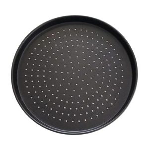 Almetal Standart Model Delikli Kaplamalı Pizza Tavası, 32 cm