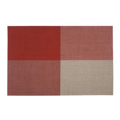 Zicco P-26 Plastik Örgülü Amerikan Servis, 30x45 cm, Kırmızı