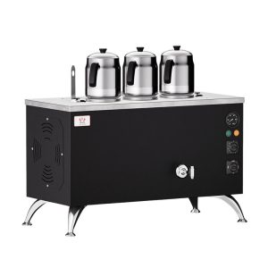 Anka Pro Full Otomatik 3 Demlikli Çay Kazanı, 30 L, Elektrikli, Siyah