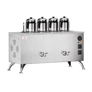 Anka Pro Full Otomatik 4 Demlikli Çay Kazanı, 40 L, Elektrikli, Inox