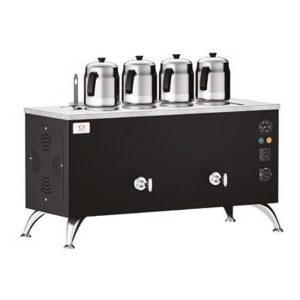 Anka Pro Full Otomatik 4 Demlikli Çay Kazanı, 40 L, Elektrikli, Siyah