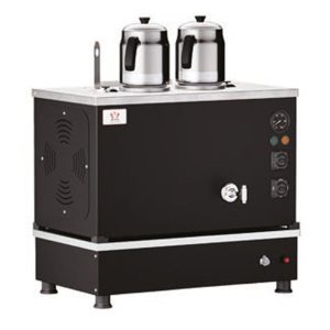 Anka Pro Kompakt Full Otomatik 2 Demlikli Çay Kazanı, 20 L, Elektrikli+Gazlı, Siyah