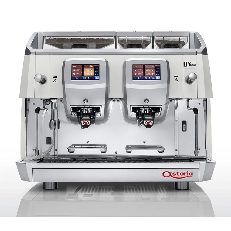 Astoria HYbrid Tam Otomatik Espresso Kahve Makinesi, 2 Gruplu, Beyaz - Görsel 2