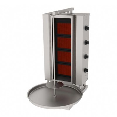 Atalay ADGC-4S Sabit Camlı Döner Makinesi, 4 Radyanlı, Doğalgazlı