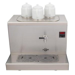 Ateşe Cappadocia Dijital 3 Demlikli Çay Kazanı, 30 L, Elektrikli, Inox