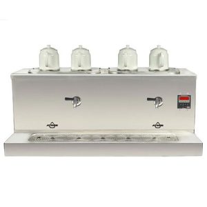 Ateşe Cappadocia Dijital 4 Demlikli Çay Kazanı, 30+30 L, Gaz+Elektrikli, Inox