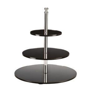 Zicco ZCP-034 Aynalı Yuvarlak Teşhir Standı, Katlı, 45 cm