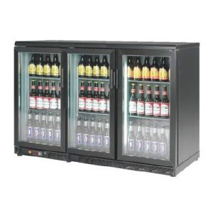 By Kitchen DBB-350 Bar Arkası Şişe Soğutucu Dolap, 3 Kapılı, 1350x570x895 mm