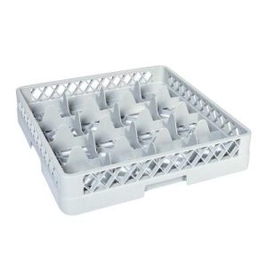 Tribeca Bardak Basketi, 16 Bölmeli, 500x500x100 mm, Gri