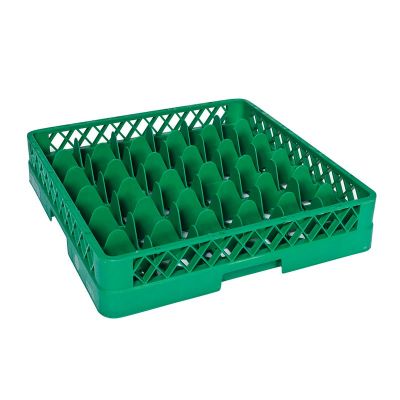 Tribeca Bardak Basketi, 36 Bölmeli, 500x500x100 mm, Yeşil