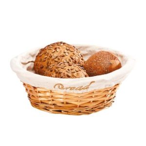 Zicco JN-23130 Daire Ekmek Sepeti, Bezli, 24x8 cm, Açık Renk