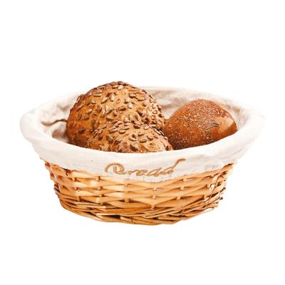 Zicco JN-23130 Daire Ekmek Sepeti, Bezli, 24x8 cm, Açık Renk