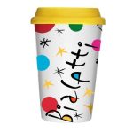 Bialetti Miro Take Away Kapaklı Porselen Mug