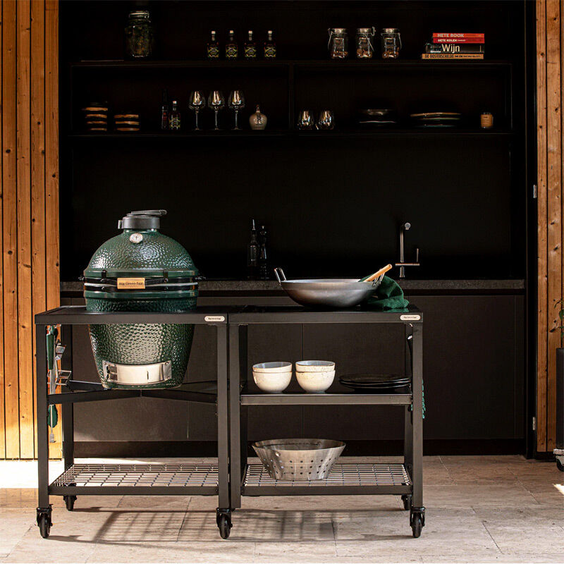 Big Green Egg Medium Barbekü Mangal, Kömürlü - Görsel 7
