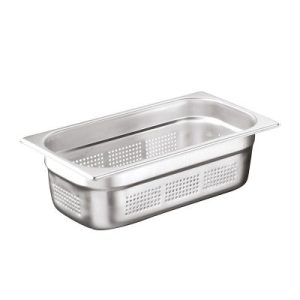 Bilge Inox GN 1/3-20 mm Paslanmaz Çelik Delikli Gastronorm Küvet