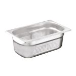 Bilge Inox GN 1/4-150 mm Paslanmaz Çelik Delikli Gastronorm Küvet