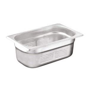 Bilge Inox GN 1/4-20 mm Paslanmaz Çelik Delikli Gastronorm Küvet