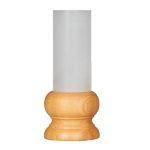 Biradlı GRV-1861 Ahşap Şamdan, 16.5 cm, Meşe
