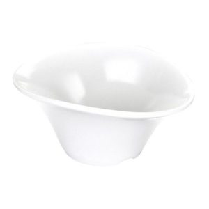 Biradlı BRD-516304 Açık Büfe Minimal Sos Tabağı, 10x8 cm, Beyaz