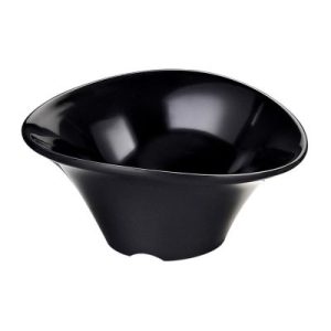Biradlı BRD-516304 Açık Büfe Minimal Sos Tabağı, 10x8 cm, Siyah