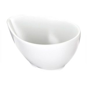 Biradlı BRD-516404 Açık Büfe Minimal Sos Tabağı, 10.5x7.5x4.5 cm, Beyaz