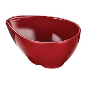 Biradlı BRD-516404 Açık Büfe Minimal Sos Tabağı, 10.5x7.5x4.5 cm, Kırmızı